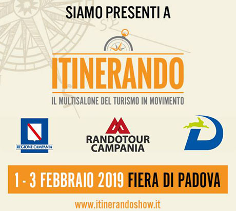 Le randonnÃ©e  del  Rando tour Campania  in vetrina alla fiera  del turismo â€œItinerandoâ€ di Padova.